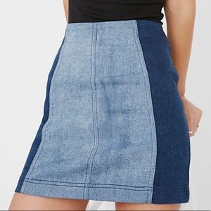 Free People two tone skirt